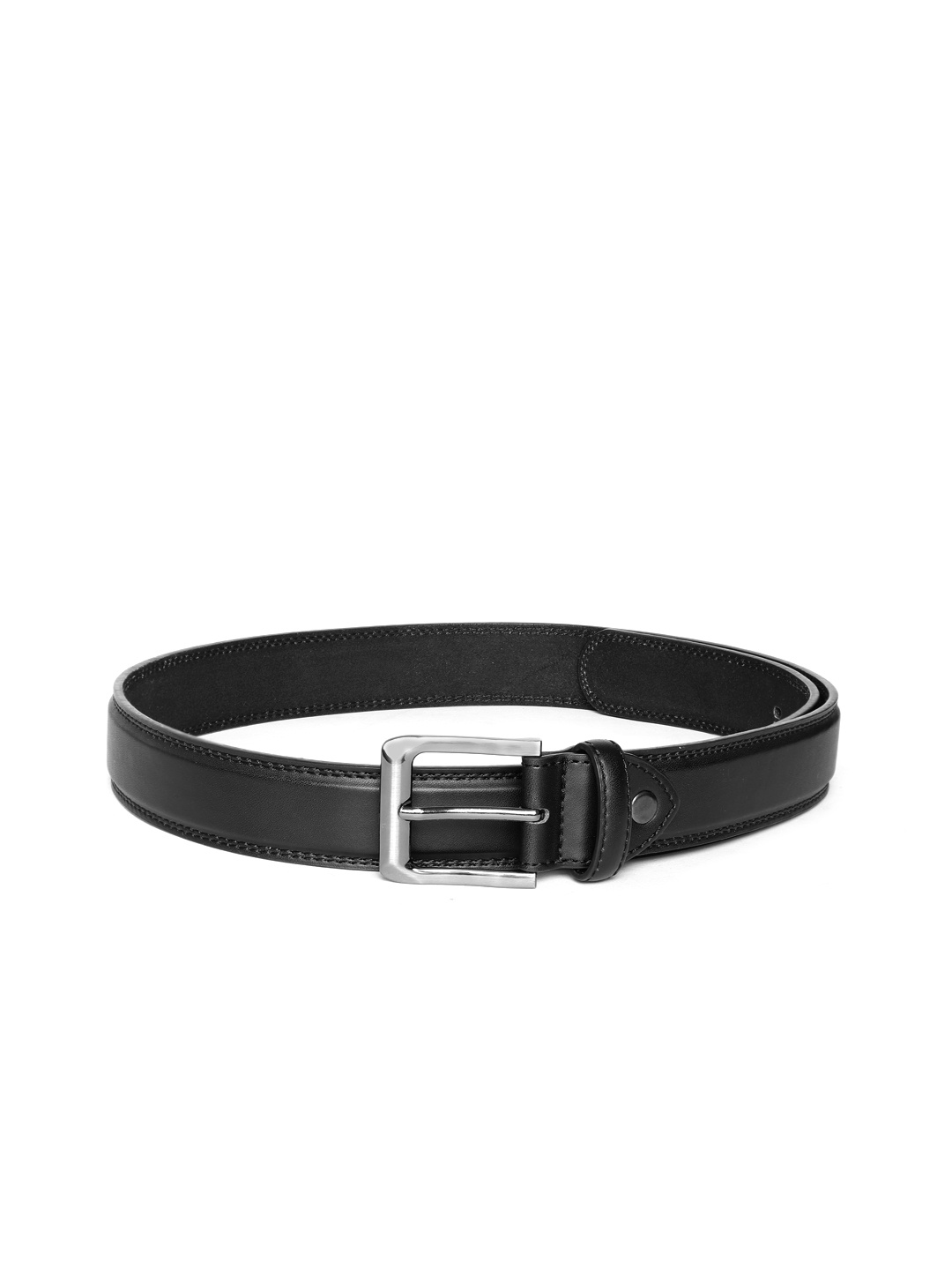 

boohooMAN Ridged Belt, Black