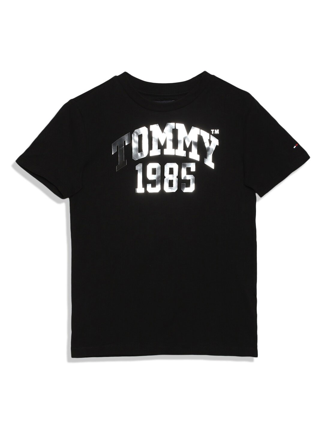 

Tommy Hilfiger Typography Printed T-shirt, Black