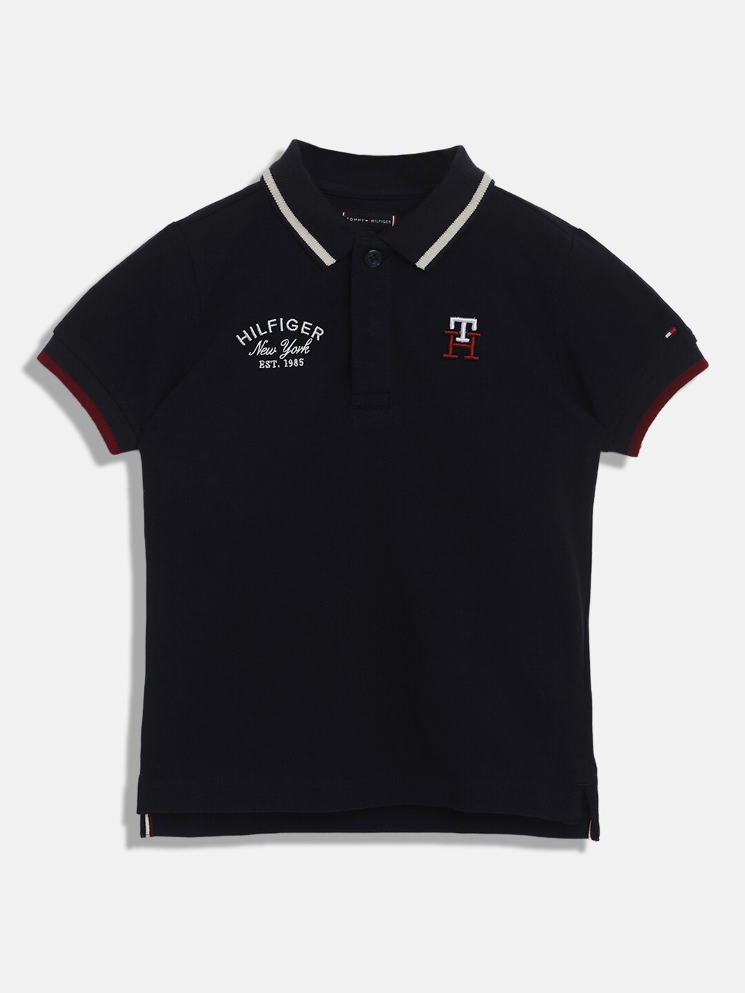 

Tommy Hilfiger Boys Polo Collar Cotton T-shirt, Navy blue