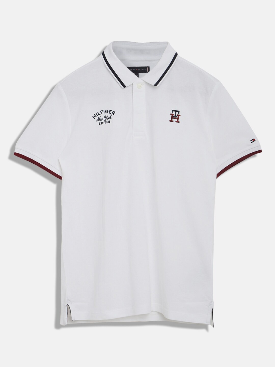 

Tommy Hilfiger Boys Polo Collar Cotton T-shirt, White