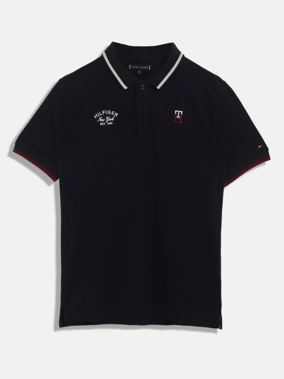 

Tommy Hilfiger Boys Polo Collar Cotton T-shirt, Navy blue