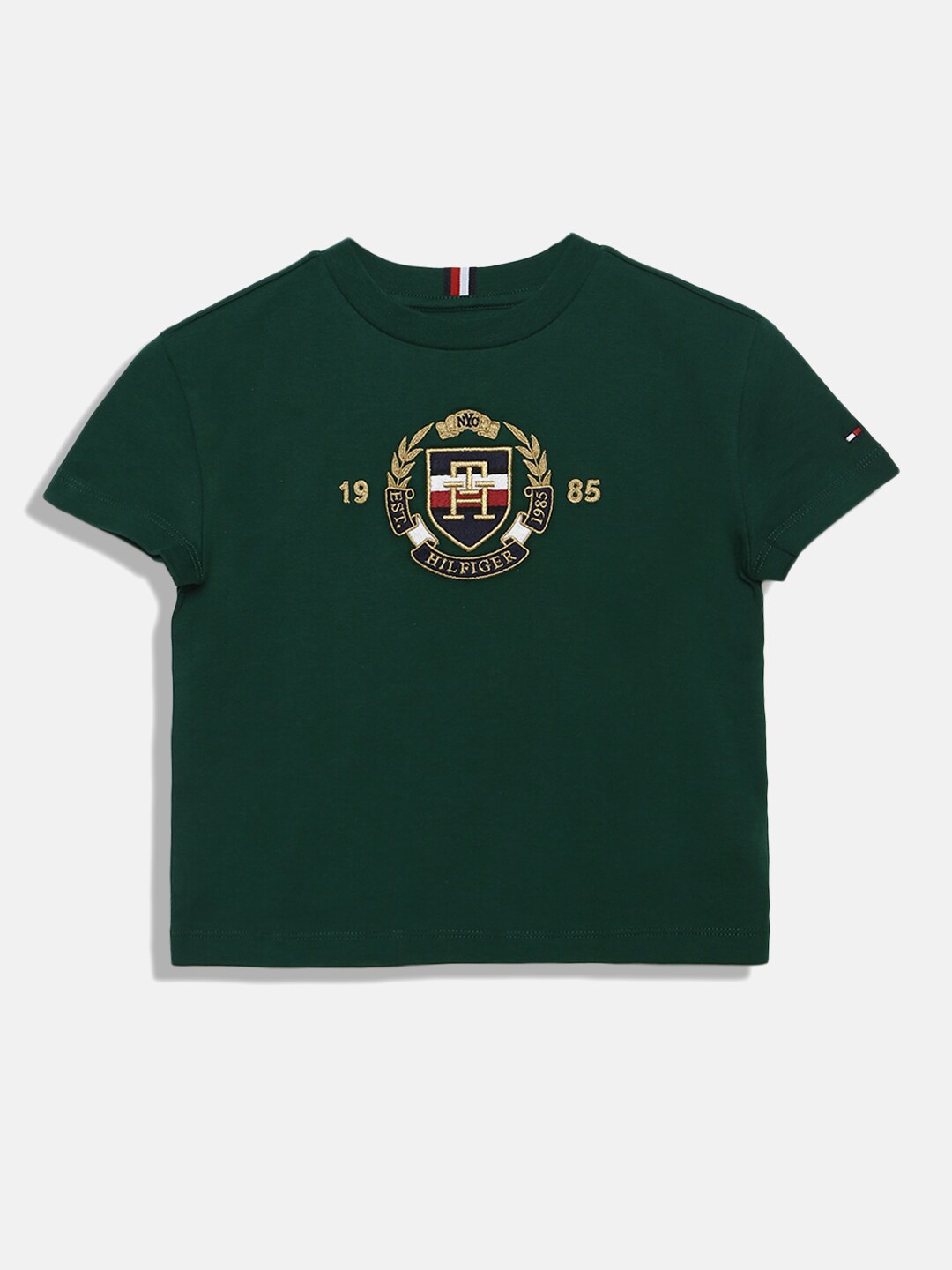 

Tommy Hilfiger Boys Embroidered T-shirt, Green