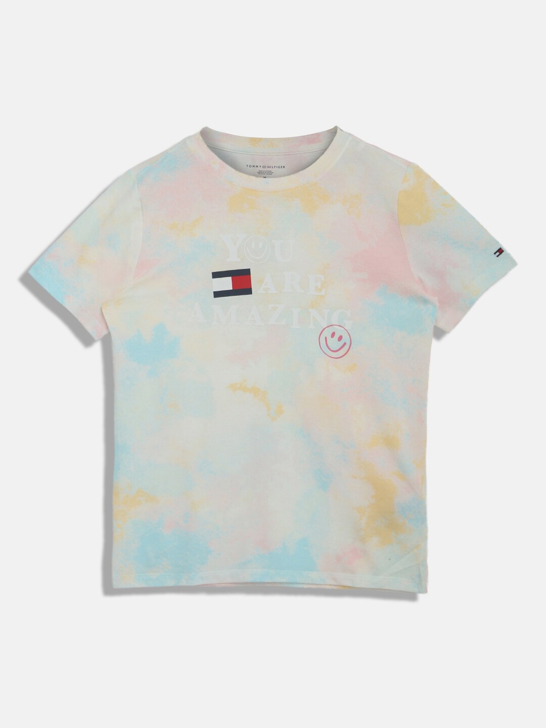 

Tommy Hilfiger Boys Tie And Dye Cotton T-shirt, White