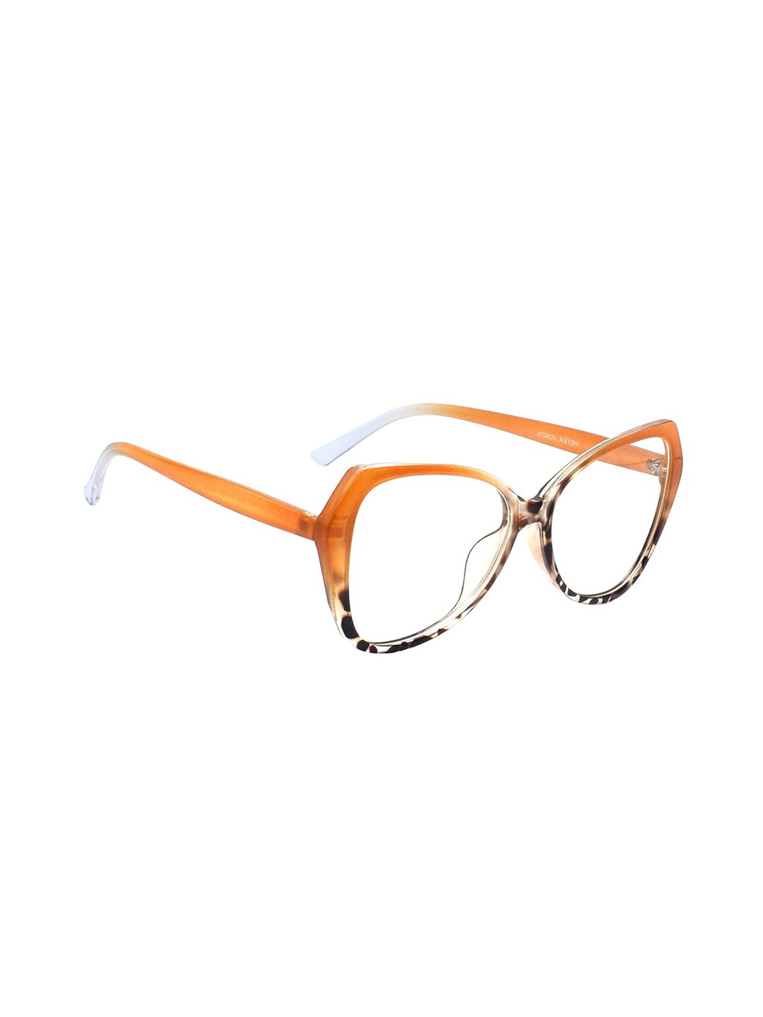 

Peter Jones Eyewear Full Rim Light Blocking Computer Butterfly Frames With Hard Card, Brown