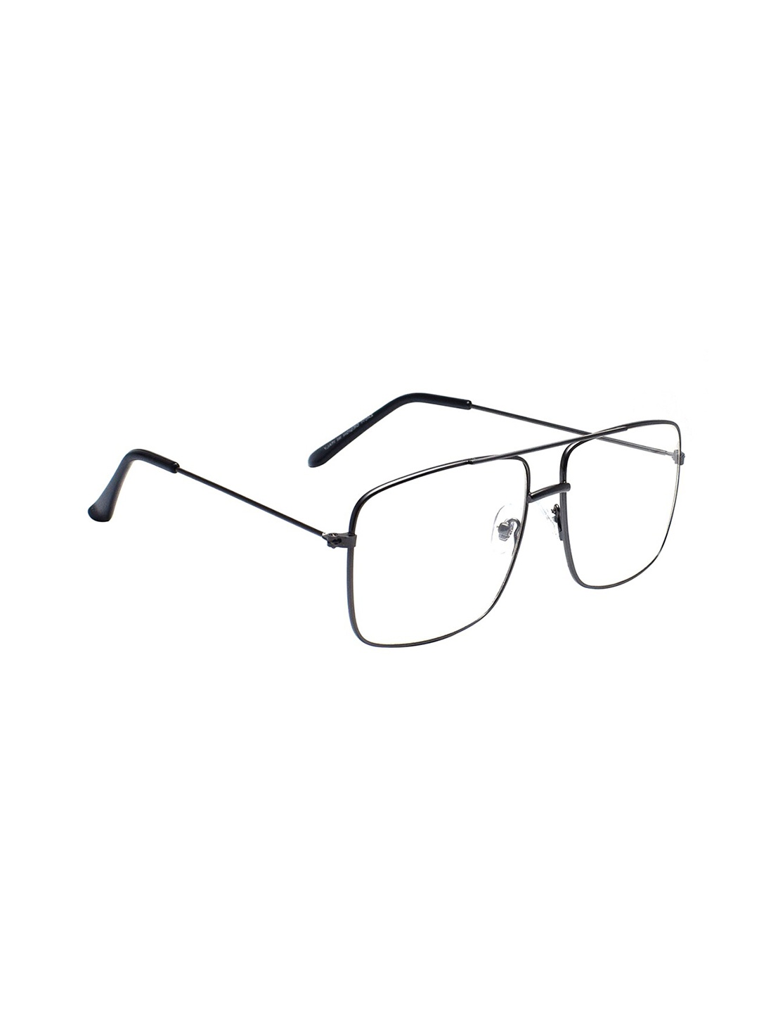 

Peter Jones Eyewear Full Rim Light Blocking Computer Square Frames With Hard Card, Black