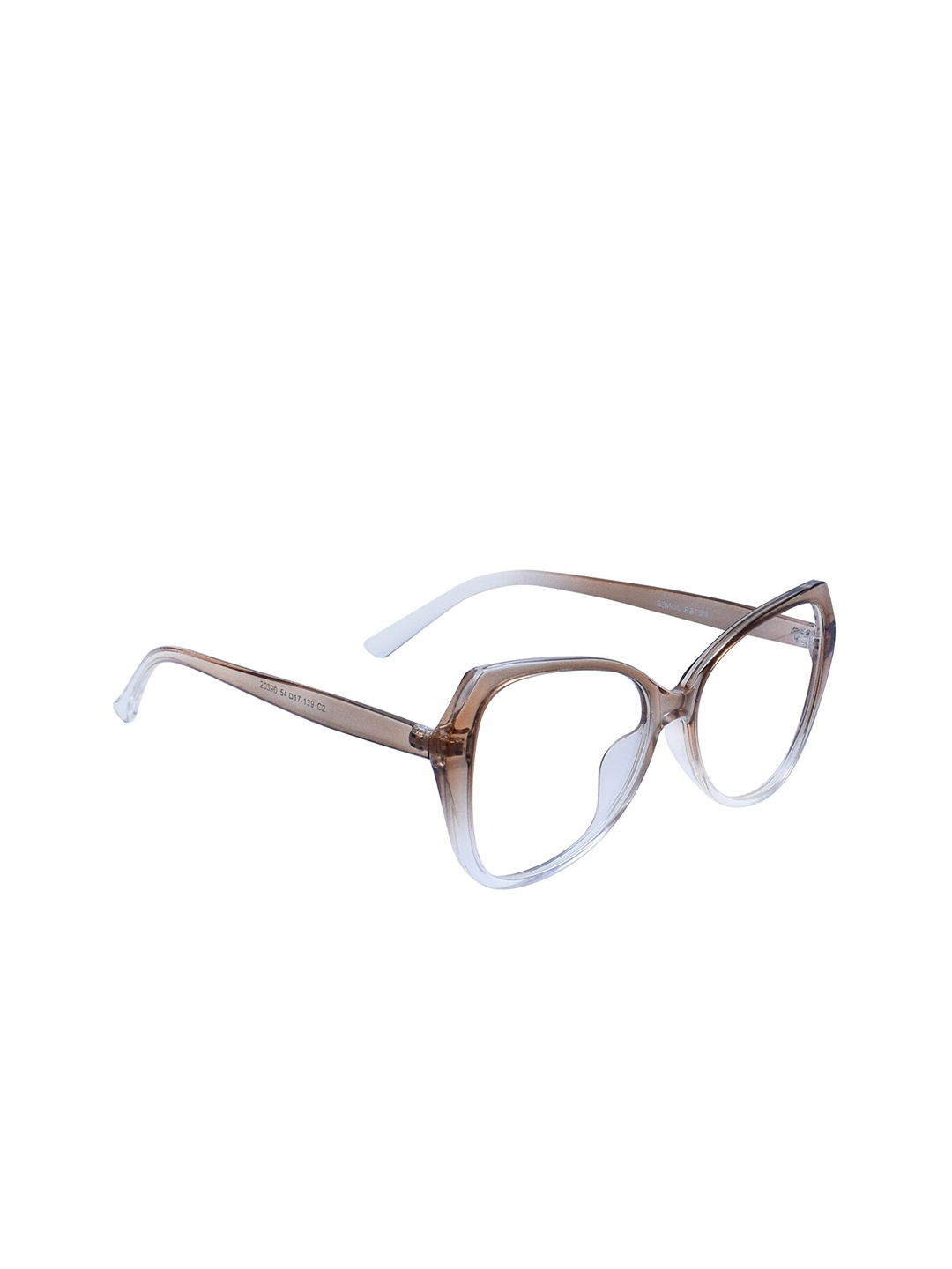 

Peter Jones Eyewear Full Rim Light Blocking Computer Butterfly Frames With Hard Card, Brown