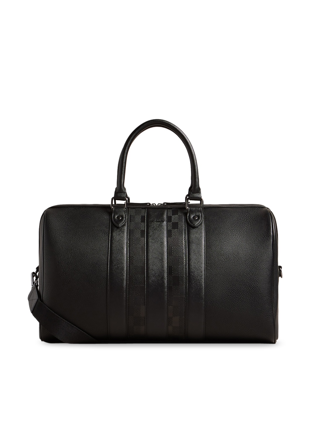 

Ted Baker Striped Textured Structured Handheld Bag, Black