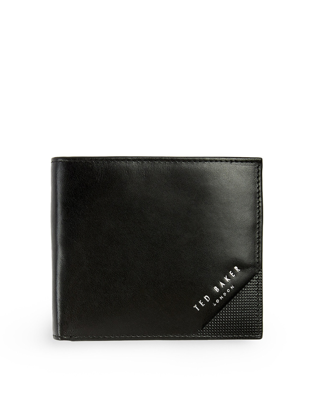 

Ted Baker Men Leather Two Fold Wallet, Black