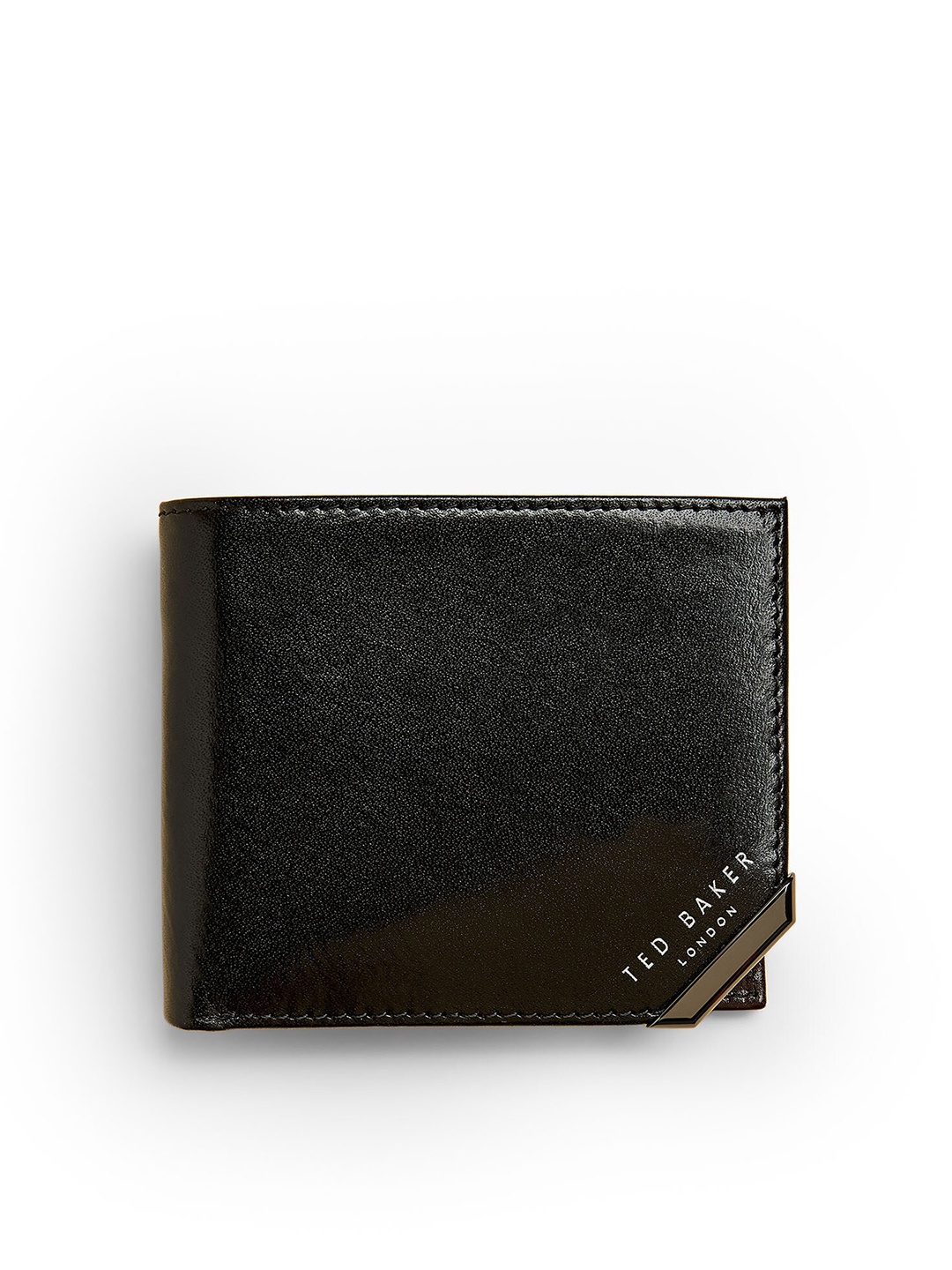 

Ted Baker Men Leather Two Fold Wallet, Black
