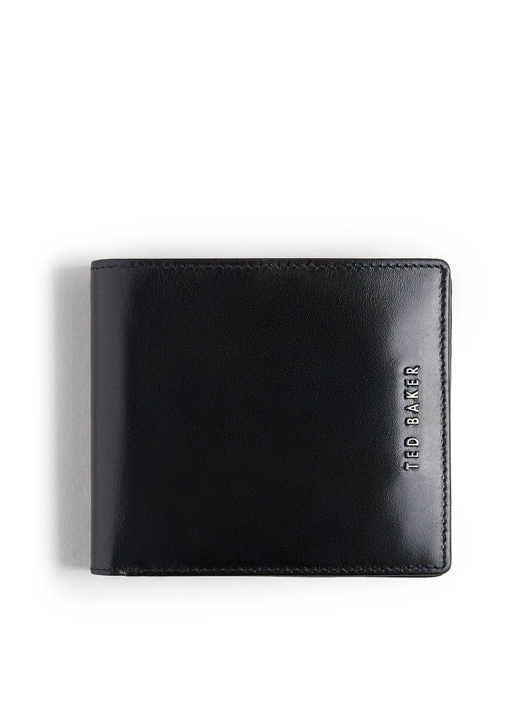 

Ted Baker Men Leather Two Fold Wallet, Black