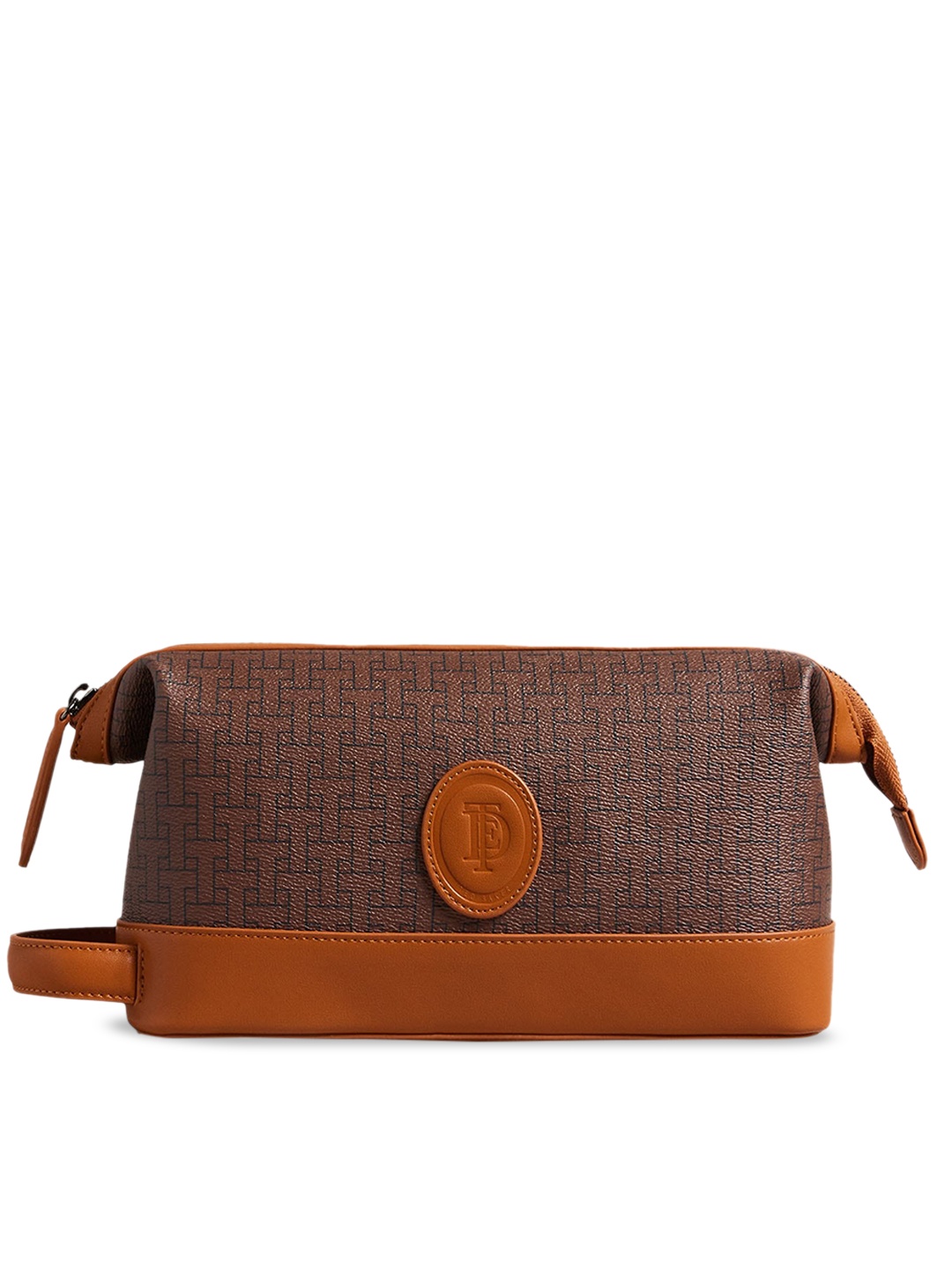 

Ted Baker Geometric Leather Structured Shoulder Bag, Brown