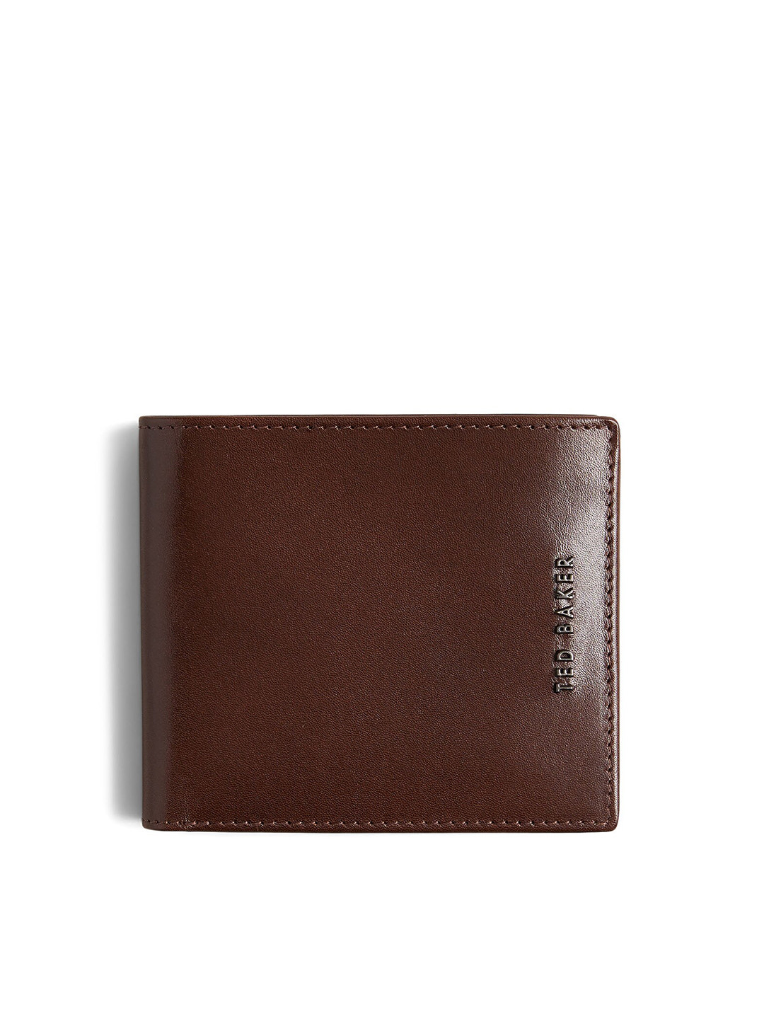 

Ted Baker Men Leather Two Fold Wallet, Brown