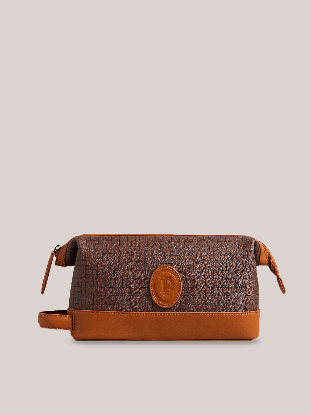 

Ted Baker Geometric Leather Structured Shoulder Bag, Brown