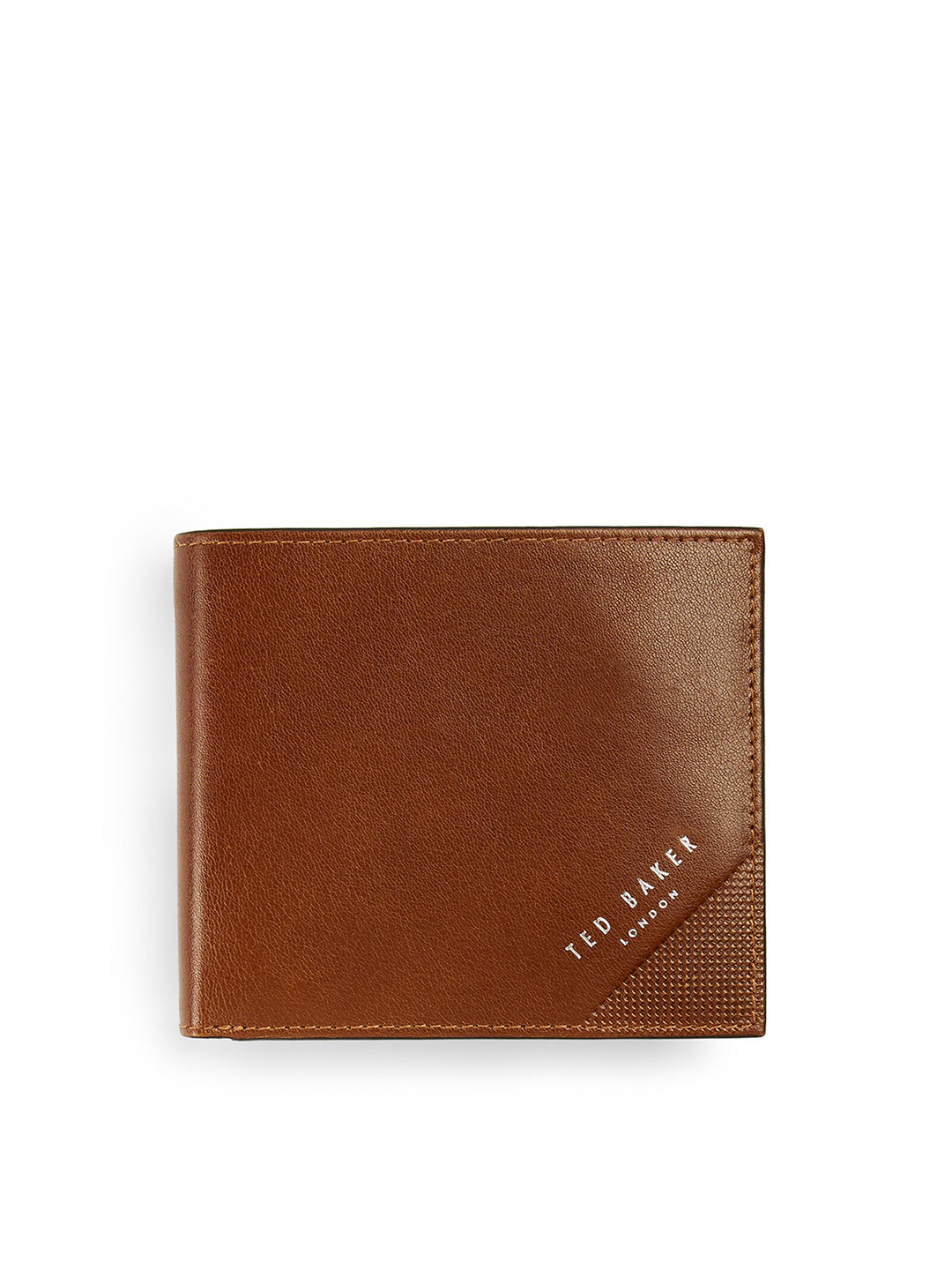 

Ted Baker Men Leather Two Fold Wallet, Brown