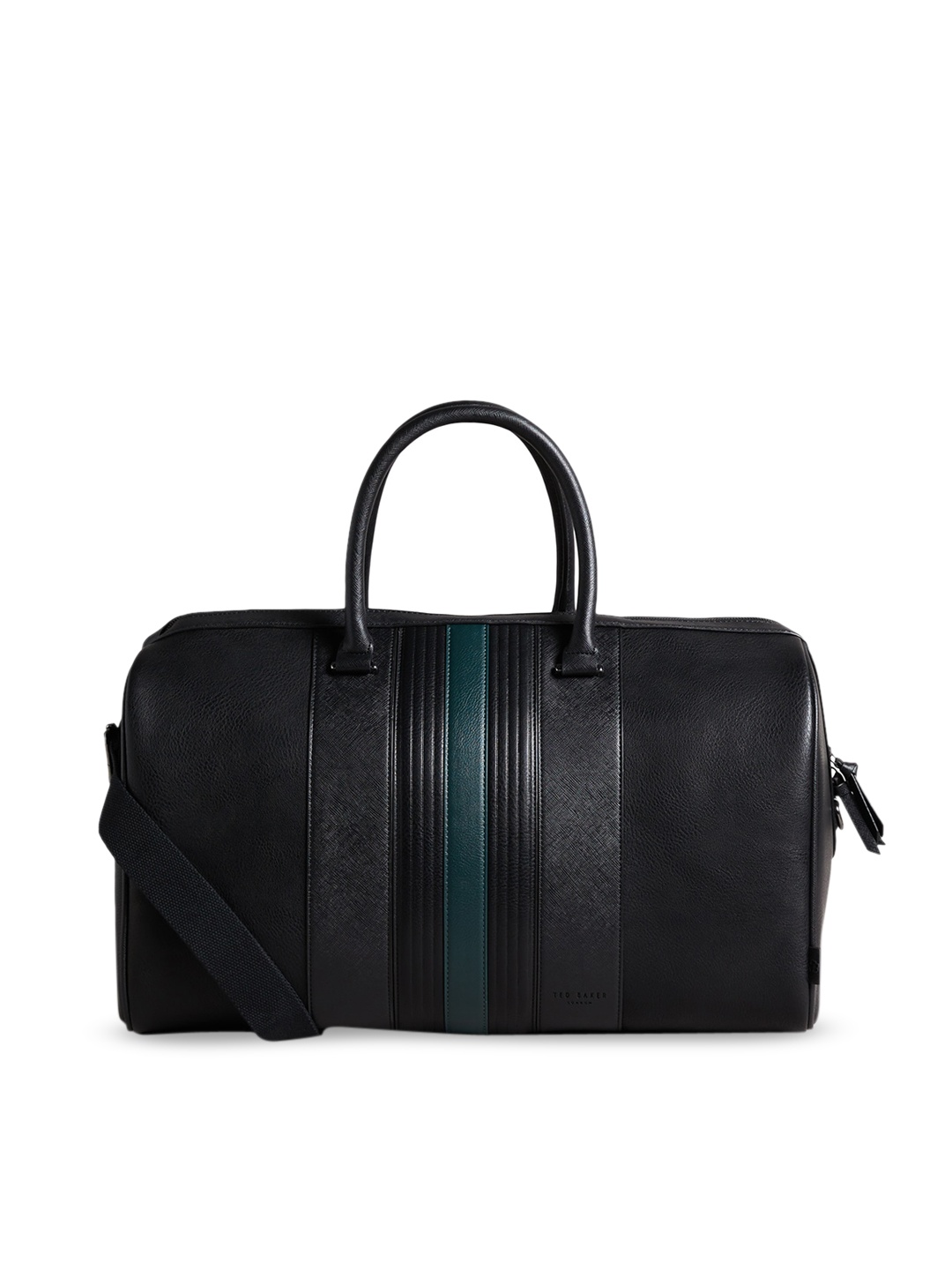Ted Baker Striped Oversized Structured Shoulder Bag, Black