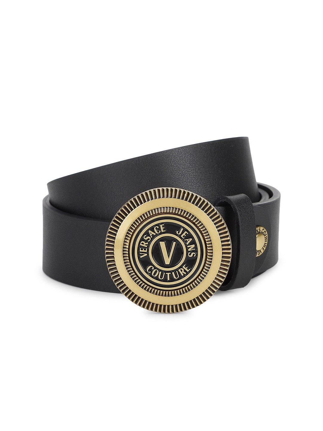 

Versace Jeans Couture Men Leather Belt, Black