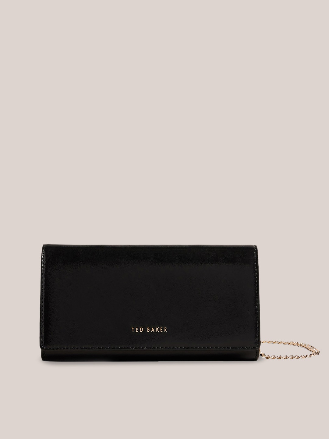 

Ted Baker Black Leather Structured Sling Bag
