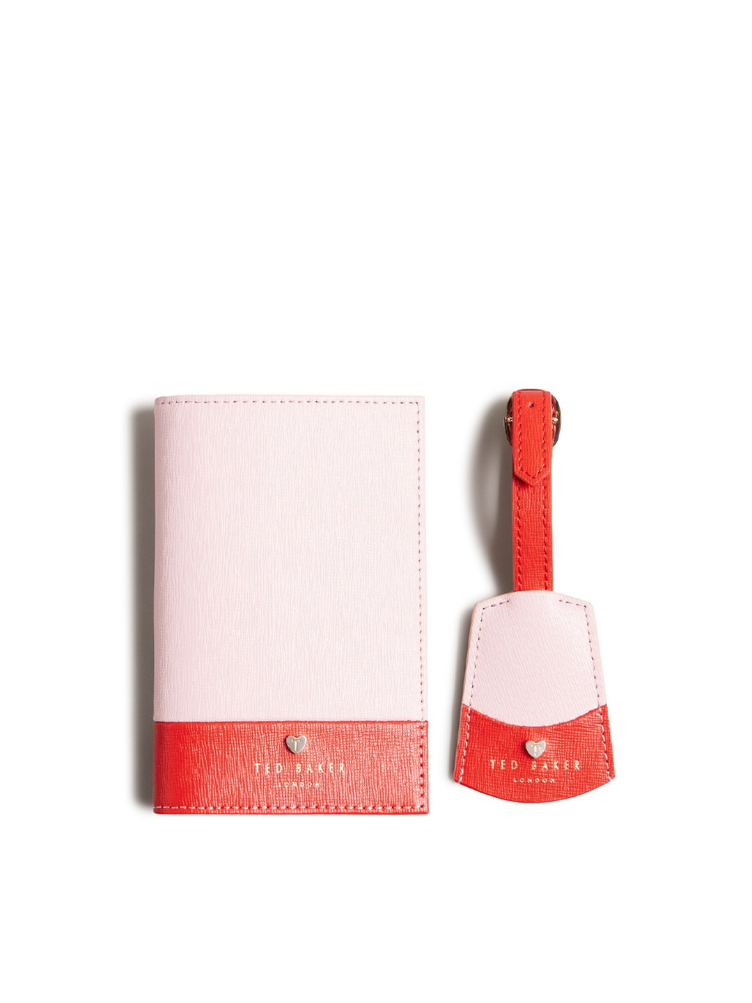 

Ted Baker Women Passport Holder and Keyring Gift Set, Pink