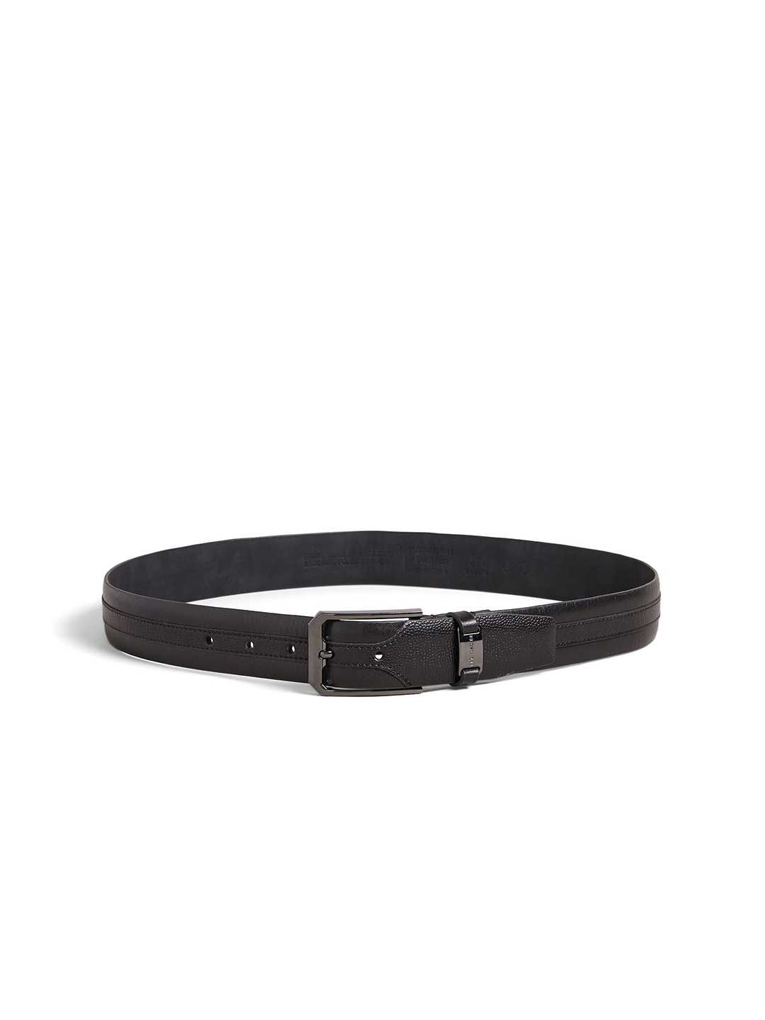 

Ted Baker Men Mixed Texture Leather Belt, Black