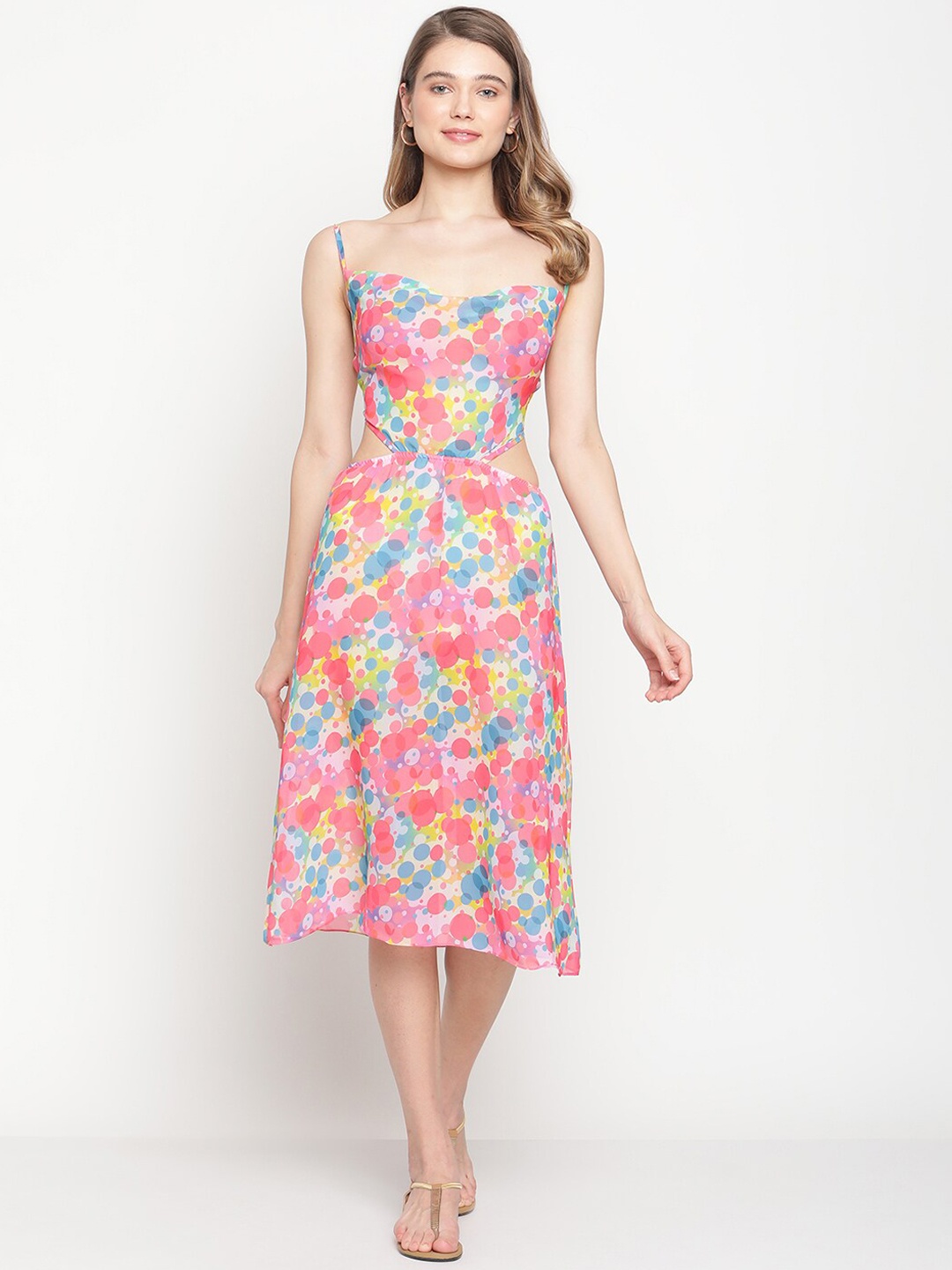 

EROTISSCH Printed Swimwear Cover up Top, Pink