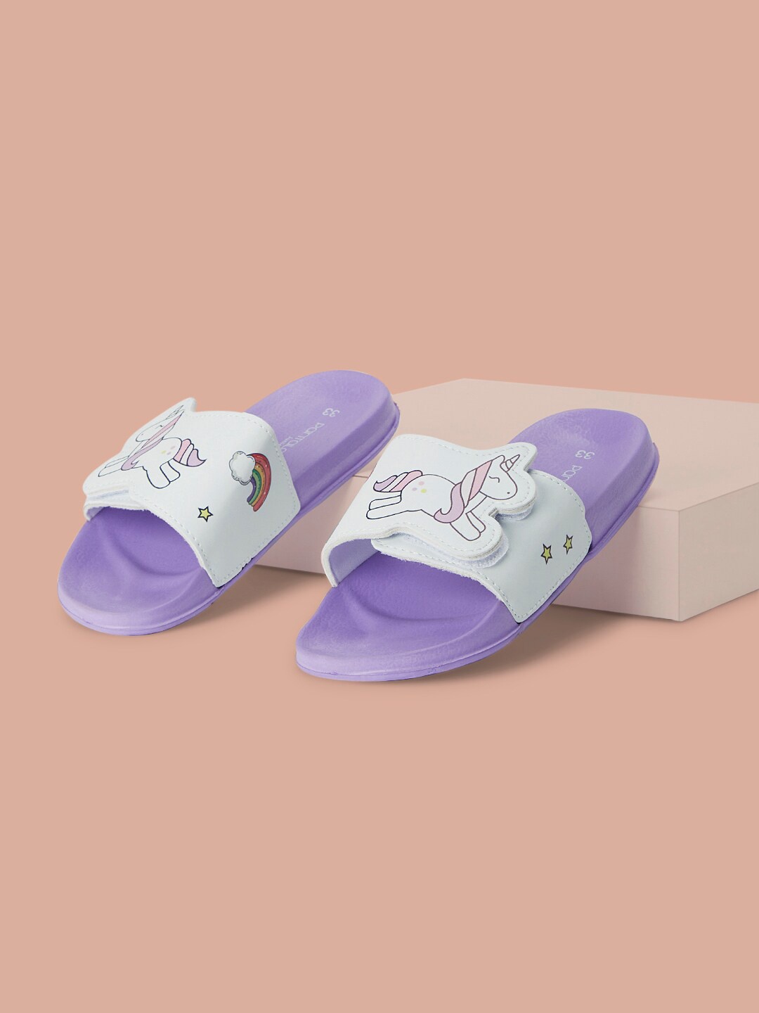 

Pantaloons Junior Girls Printed Sliders, Lavender