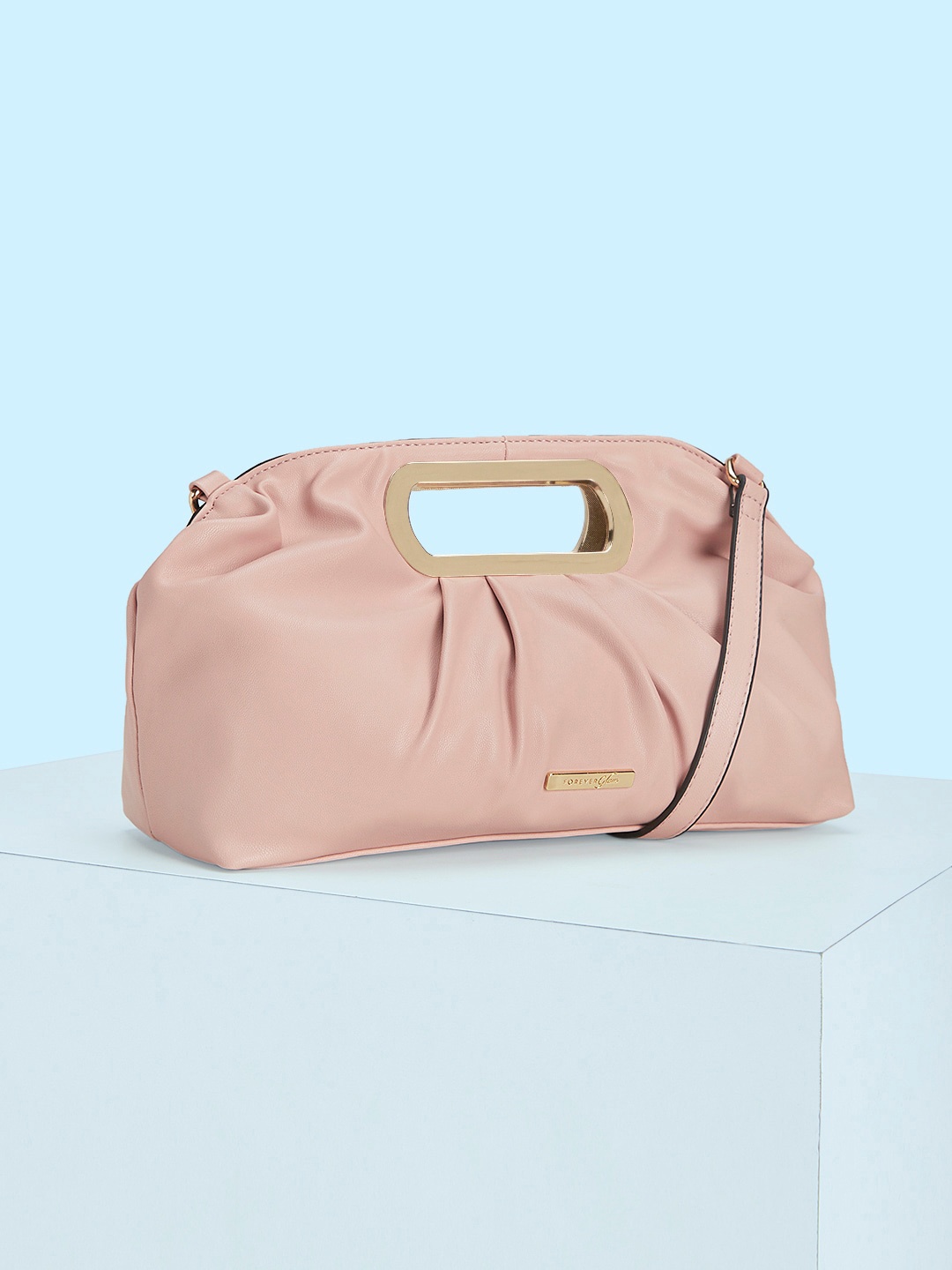 

Forever Glam by Pantaloons Bowling Sling Bag, Nude