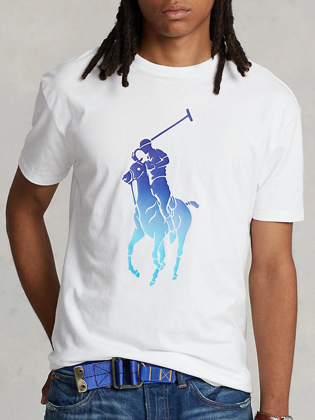

Polo Ralph Lauren Graphic Printed Cotton T-Shirt, White