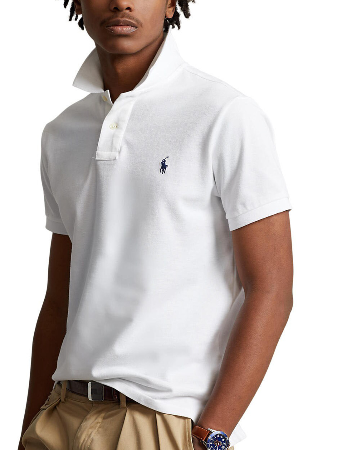 

Polo Ralph Lauren Polo Collar Cotton T-Shirt, White