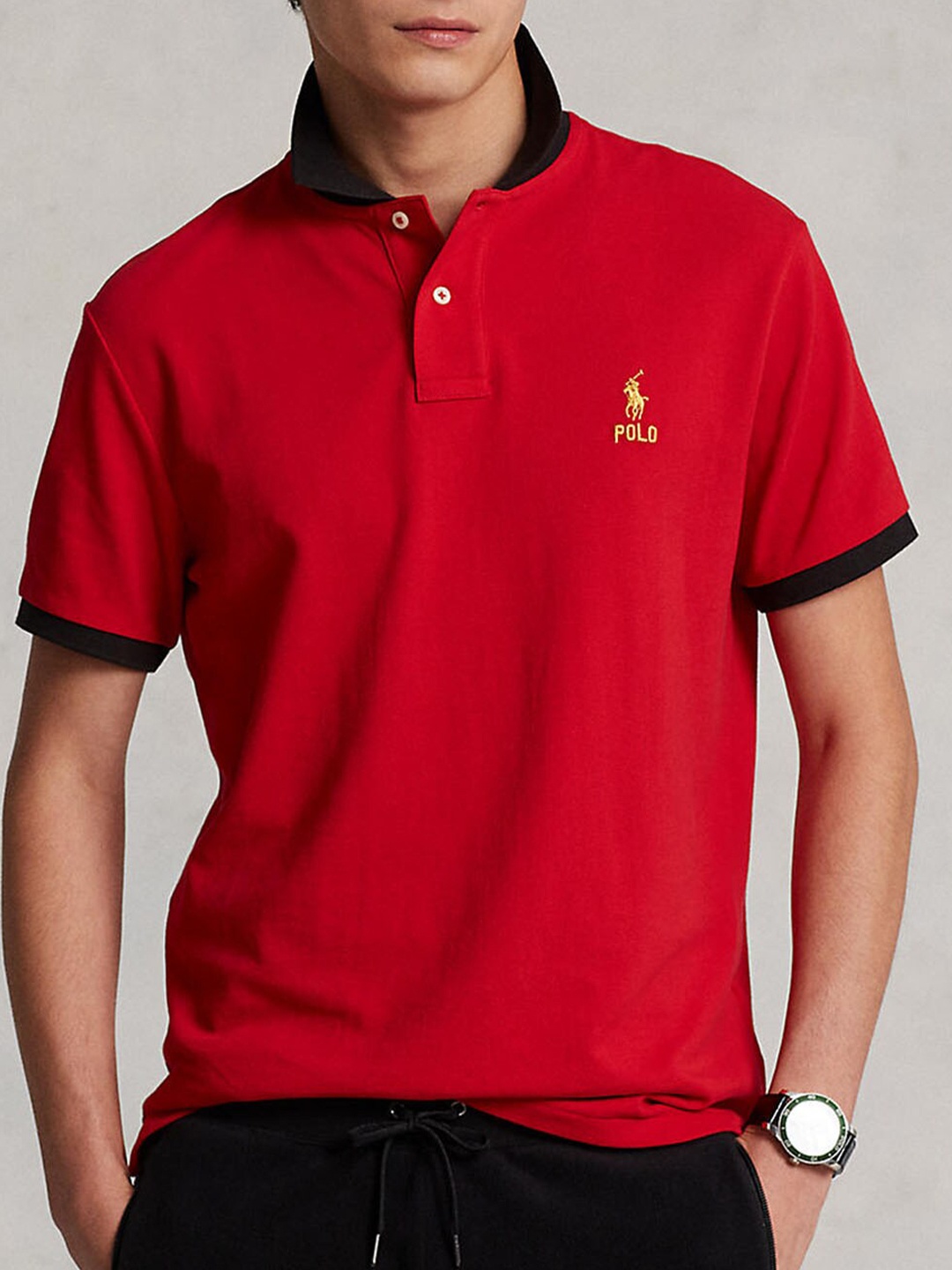 

Polo Ralph Lauren Polo Collar Pure Cotton T-Shirt, Red