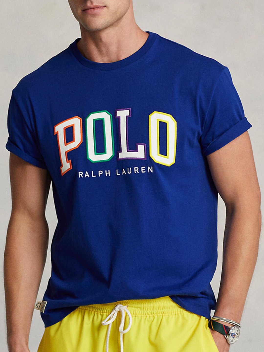 

Polo Ralph Lauren Typography Printed Cotton Classic Fit Jersey T-Shirt, Blue