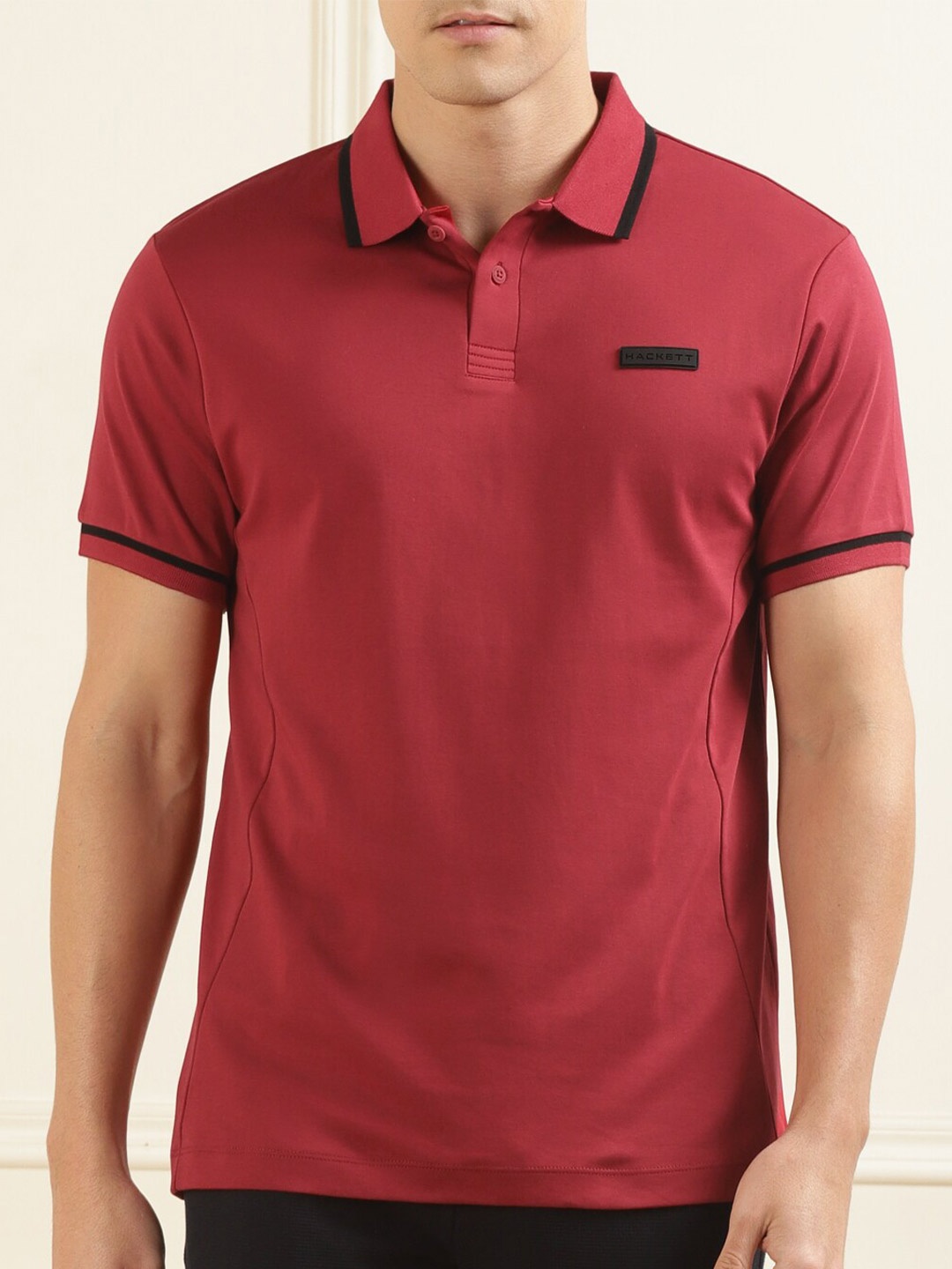 

HACKETT LONDON Polo Collar T-shirt, Red