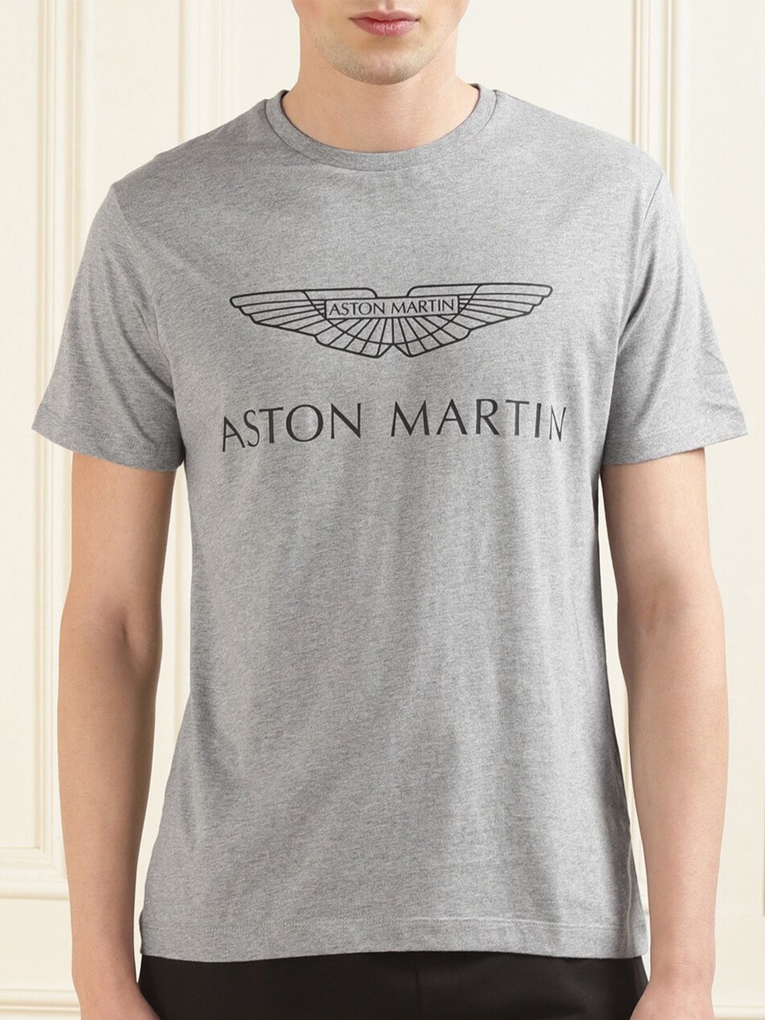 

HACKETT LONDON Printed Pure Cotton T-shirt, Grey