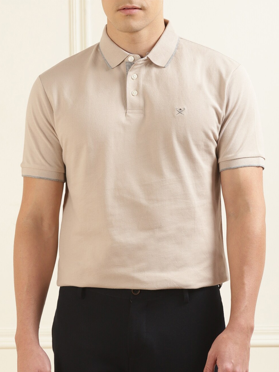 

HACKETT LONDON Polo Collar Pure Cotton T-shirt, Brown