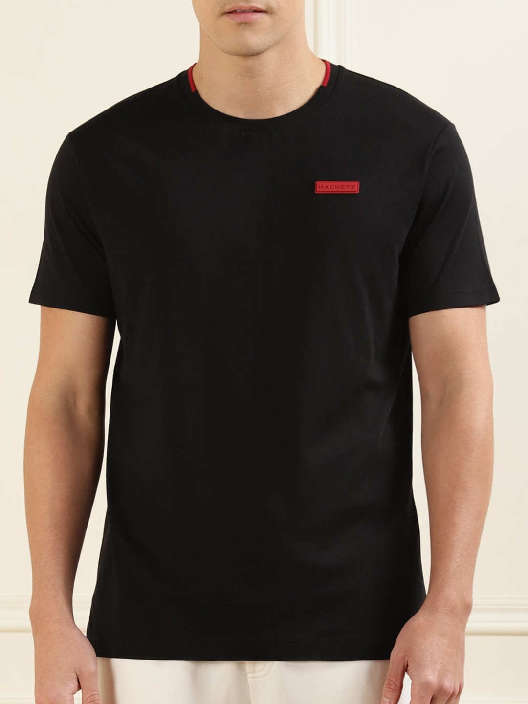 

HACKETT LONDON Pure Cotton T-shirt, Black