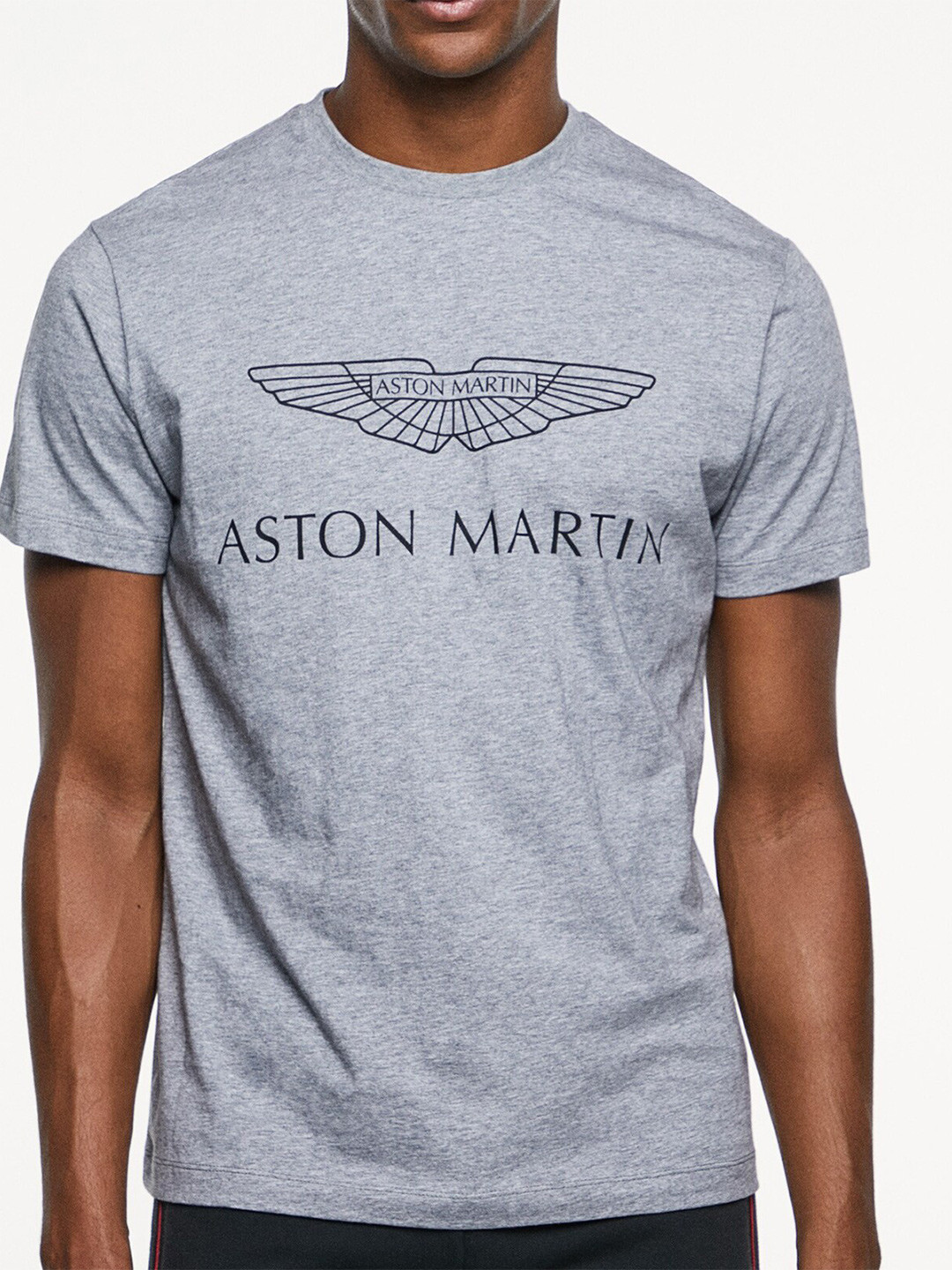 

HACKETT LONDON Typography Printed Pure Cotton T-shirt, Grey