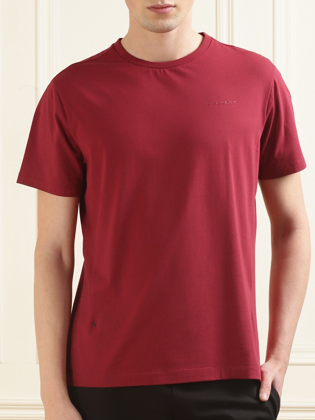 

HACKETT LONDON Round Neck Short Sleeve T-shirt, Red