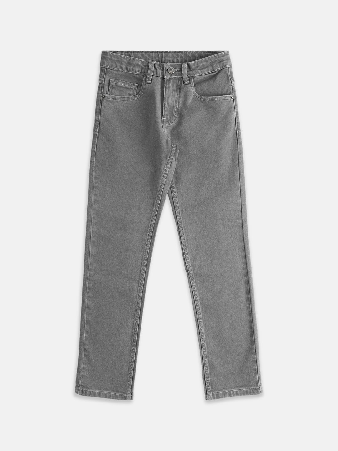 

Pantaloons Junior Boys Mid-Rise Clean Look Light Shade Jeans, Grey