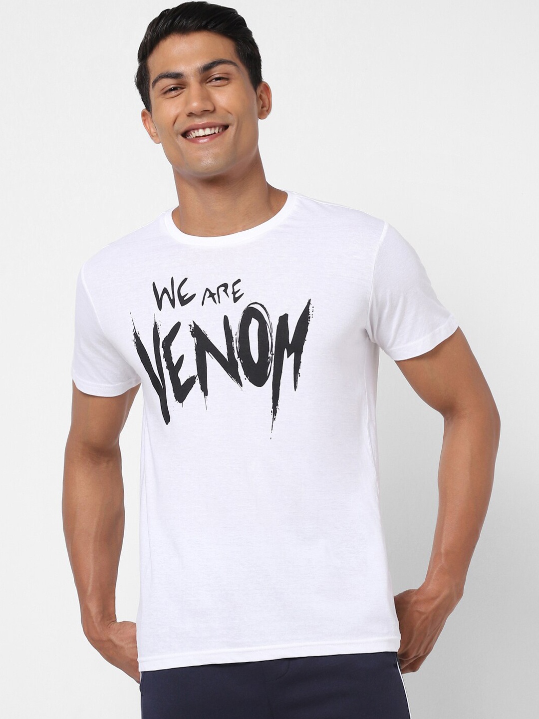 

Ajile by Pantaloons Printed Cotton Lounge Tshirts, White