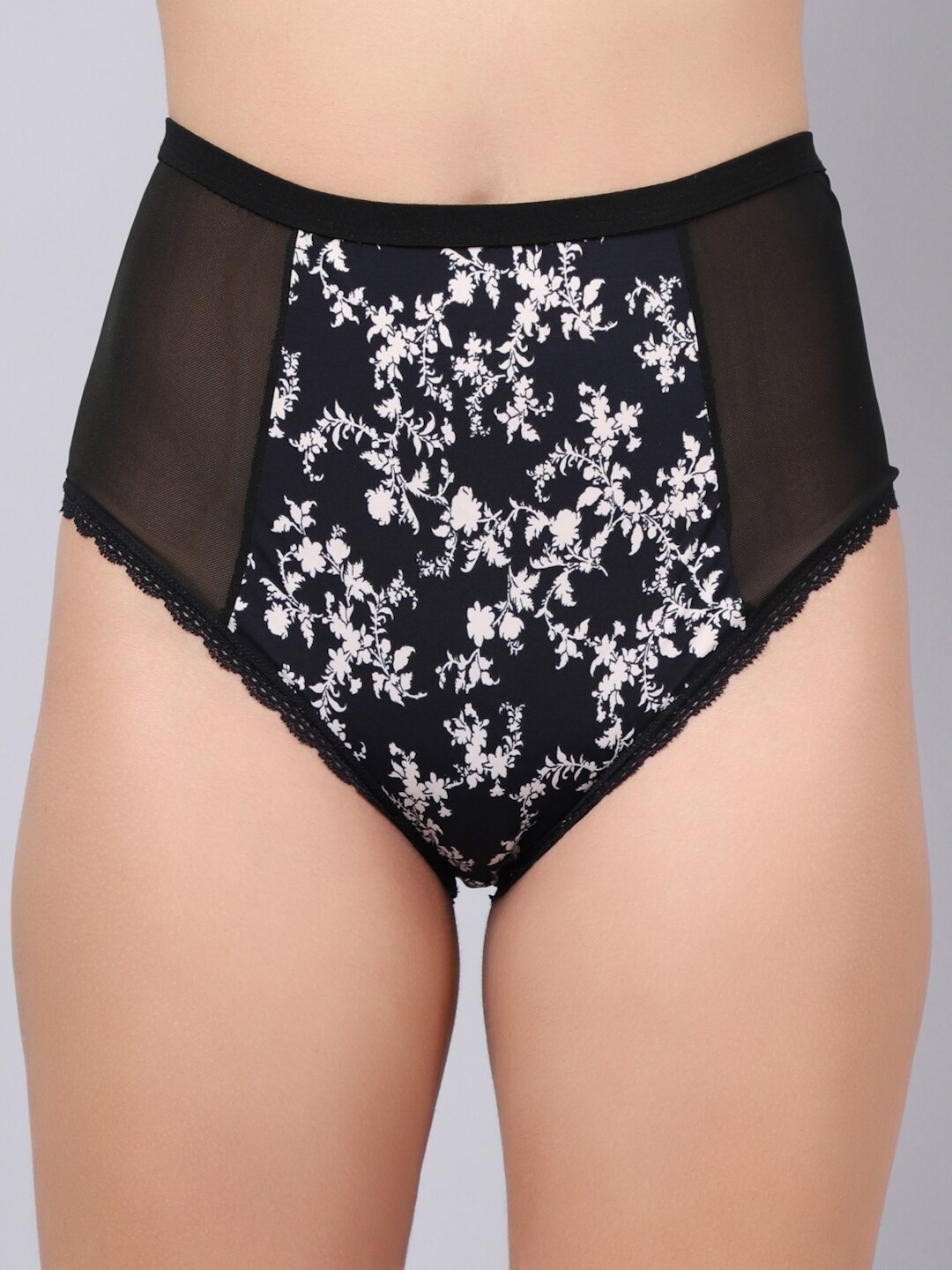 

EROTISSCH Printed High-Rise Hipster Briefs, Black