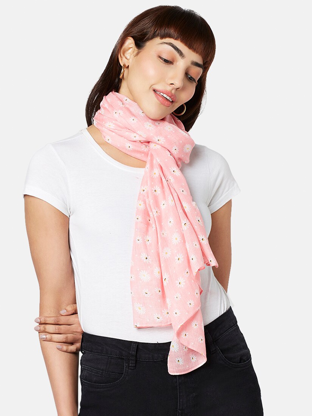 

Honey by Pantaloons Women Printed Scarf, Peach