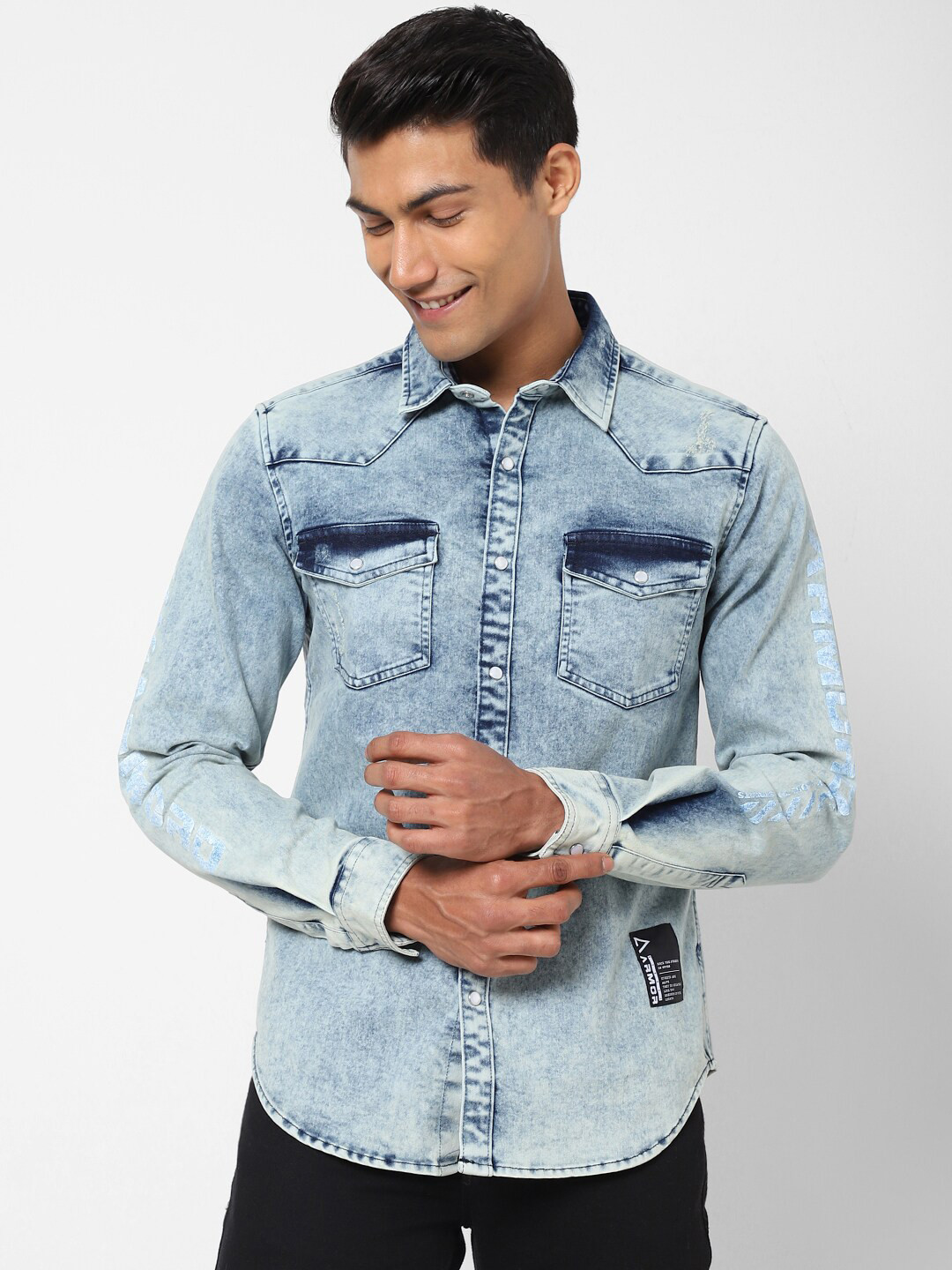 

Street Armor by Pantaloons Cotton Casual Shirt, Blue