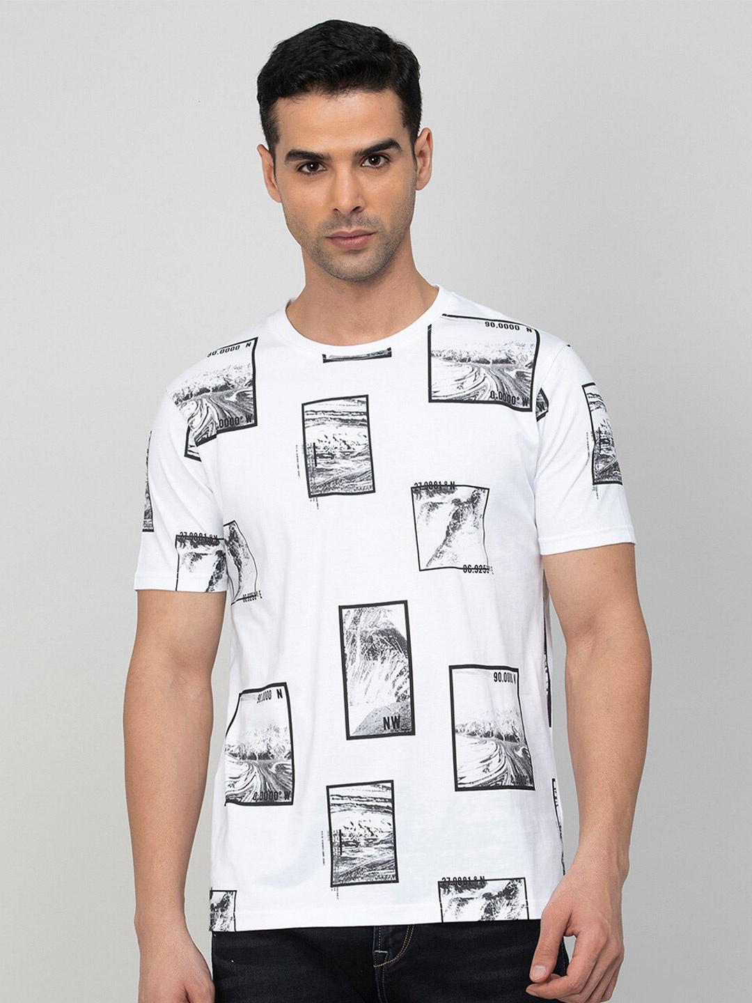 

Bossini People & Place Printed Cotton T-shirt, White