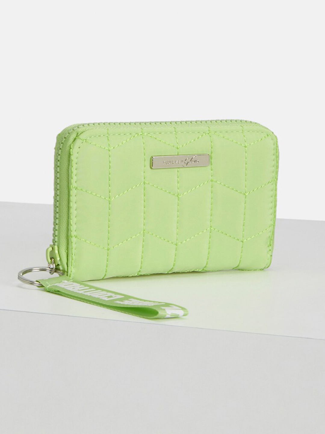 

Forever Glam by Pantaloons Women Zip Around Wallet, Lime green
