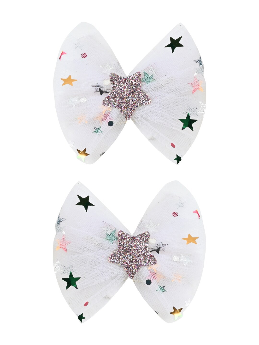 

Aye Candy Girls Set of 2 Embellished Alligator Hair Clip, White