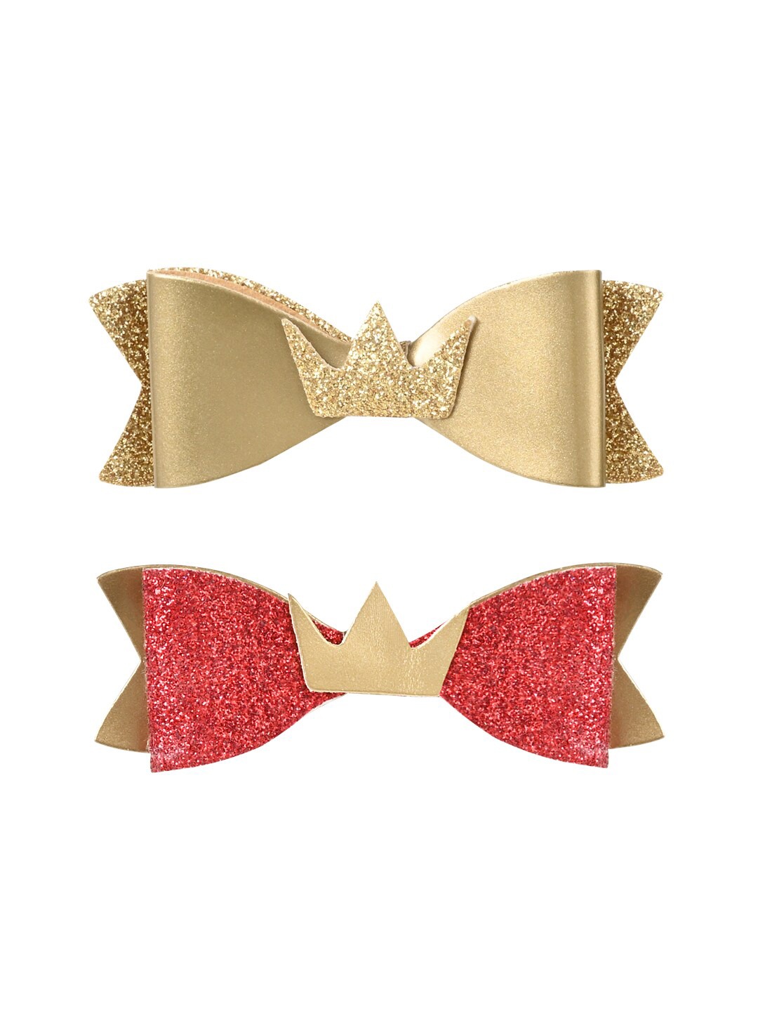 

Aye Candy Girls Set of 2 Embellished Alligator Hair Clip, Gold