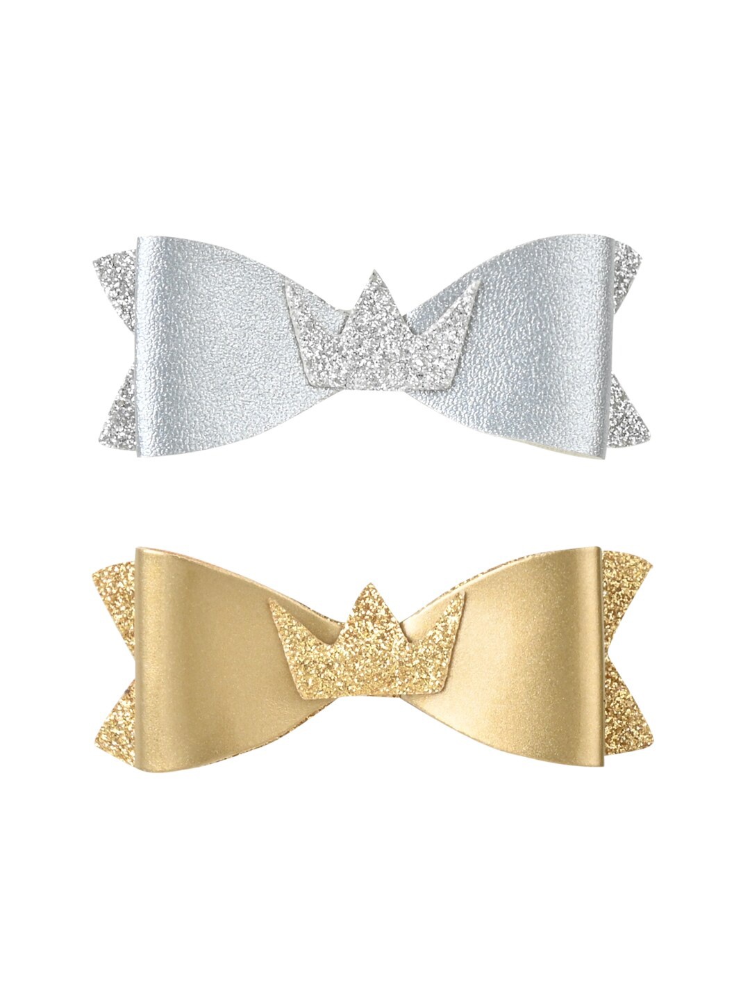 

Aye Candy Girls Set of 2 Embellished Alligator Hair Clip, Gold