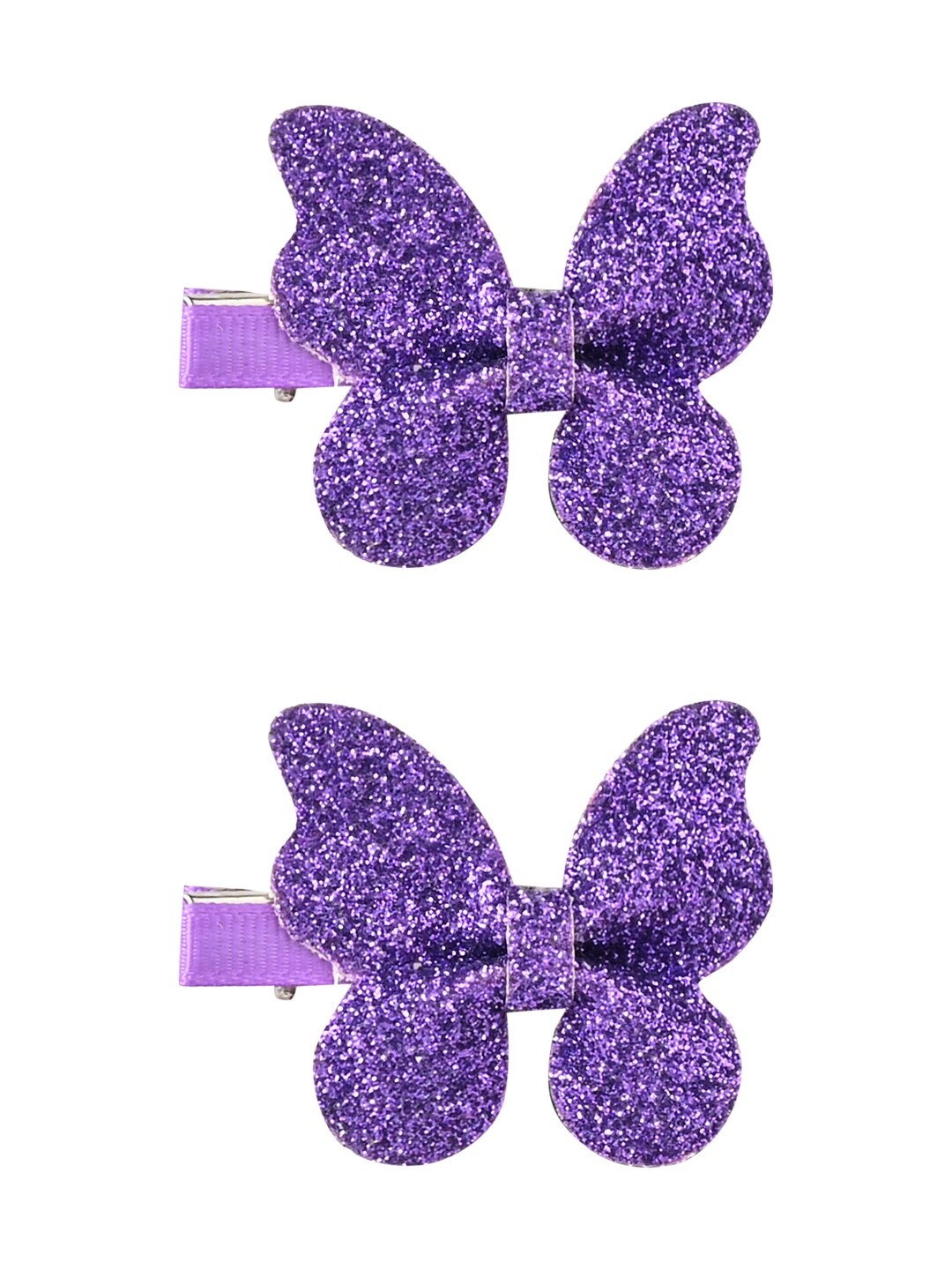 

Aye Candy Girls Set of 2 Embellished Tiny Butterflies Alligator Hair Clip, Purple