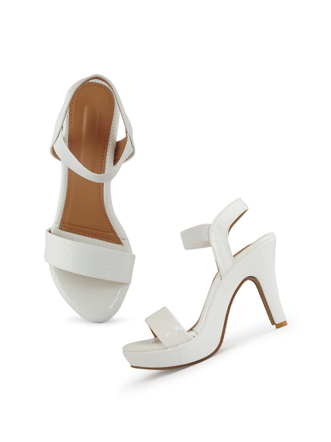 

Walkfree Open Toe Platform Heels, White