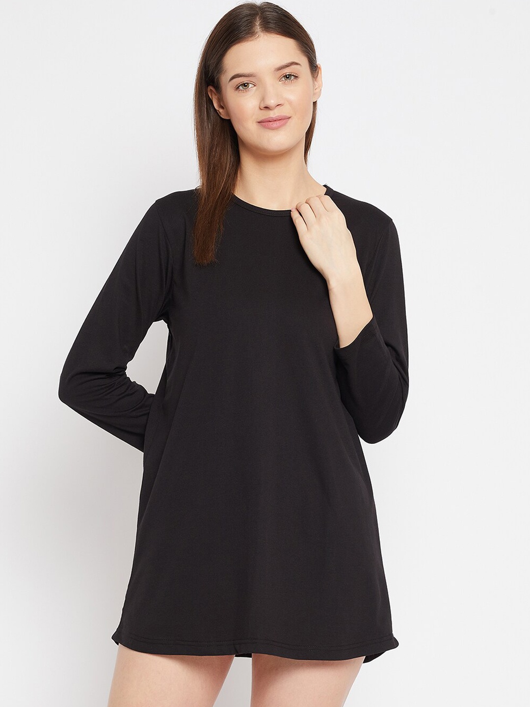 

FRENCH FLEXIOUS Cotton Lounge Tshirts, Black