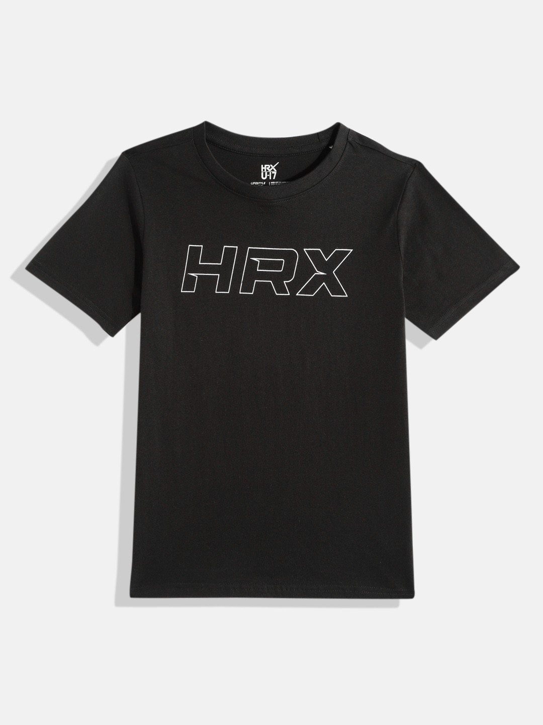 

HRX by Hrithik Roshan Boys Graphic Printed T-shirt, Black